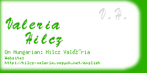 valeria hilcz business card